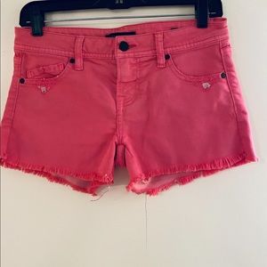 Genetic Denim pink cut offs Sz 25